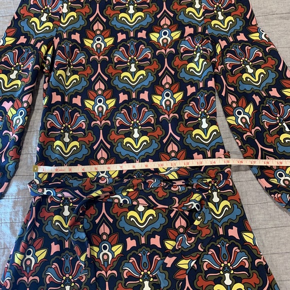 Boden Tie Detail Jersey Shift Dress size 8 L. - Picture 5 of 9